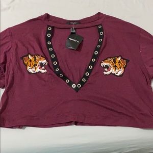 Forever 21 Oversized Crop Top